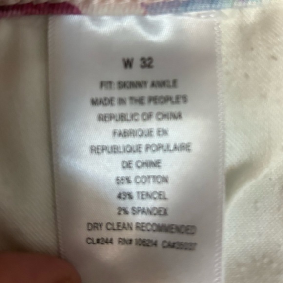 ANTHROPOLOGIE JOE’S JEANS Cotton Tencel Blend Skinny Ankle Floral Jeans - Picture 5 of 6